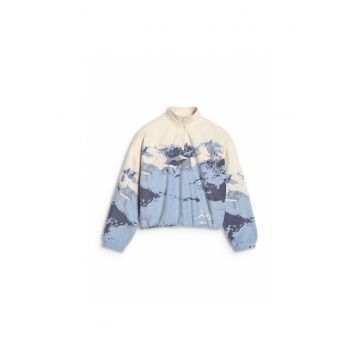 Hanorac fete JWAW25TFLEF343-90A - 4F - Poliester - Alb/Albastru