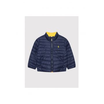 Jacheta baieti  bleumarin - galben -