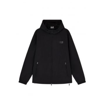 Jacheta barbati  TRAIN LOGO SERIES M OVERSIZE LOGO JACKET PL - Poliamida - Negru - Negru