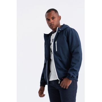 Jacheta cu captuseala de fleece - pentru fitness - Albastru inchis