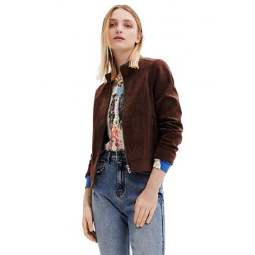 Jacheta cu fermoar Las Vegasqdwqfwq - Maro cognac