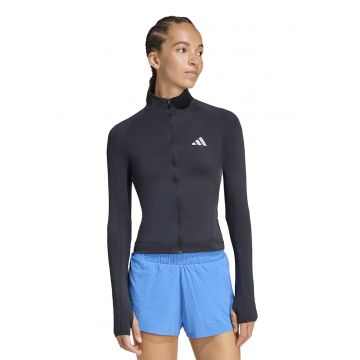 Jacheta cu fermoar pentru alergare - Negru