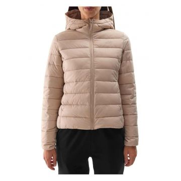 Jacheta  cu gluga - poliamida - Bej