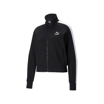 Jacheta de trening cu terminatii striate Iconic T7 TR - Negru