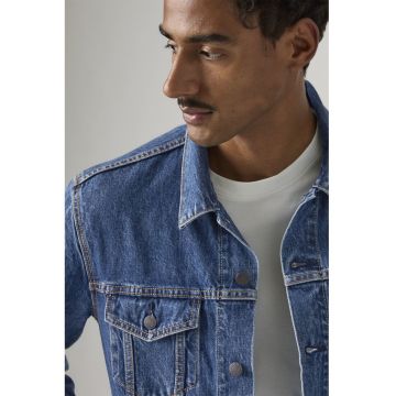 Jacheta din denim cu buzunare