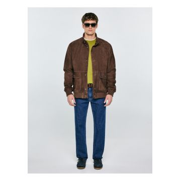 Jacheta din piele intoarsa Finsur 803