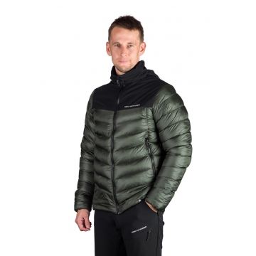 Jacheta outdoor barbati Bertram - Negru/Verde inchis