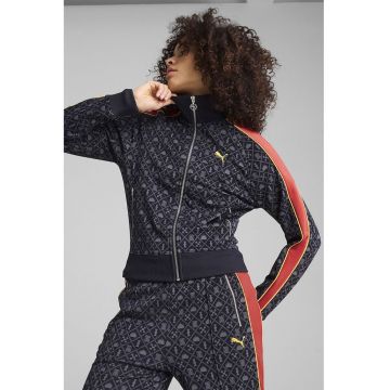 Jacheta sport cu model logo - Albastru ultramarin/Portocaliu mandarina