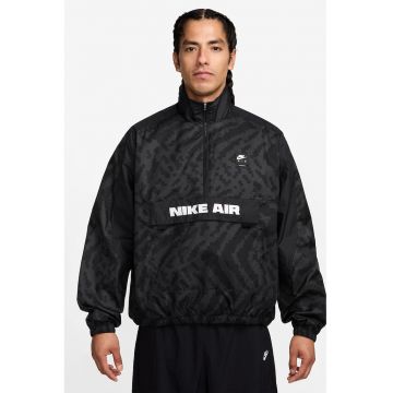 Jacheta supradimensionata si subtire fara inchidere - Alb/Negru/Negru stins