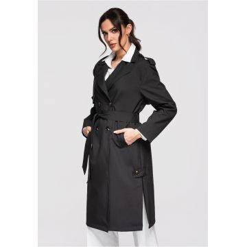 Palton de tranzitie  OW-COLC-0117 - Negru