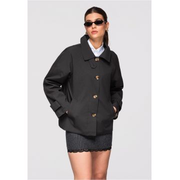 Palton de tranzitie  OW-COLC-0118 - Negru