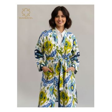 Pelerina cu imprimeu pentru dame - Alb