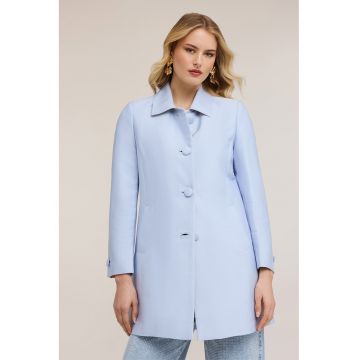 Trenci cu nasturi - Albastru azur