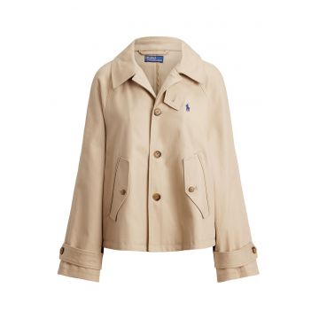 Trenci dama -  supradimensionat - bej - bumbac