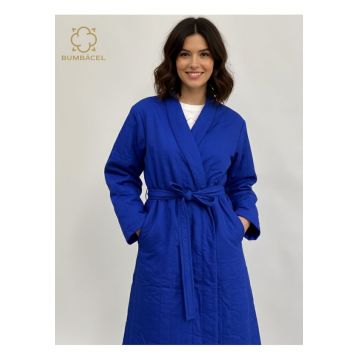 Tricou barbati albastru uni - Bumbacel