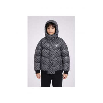 Geaca copii din puf  J4YL02 - Gri