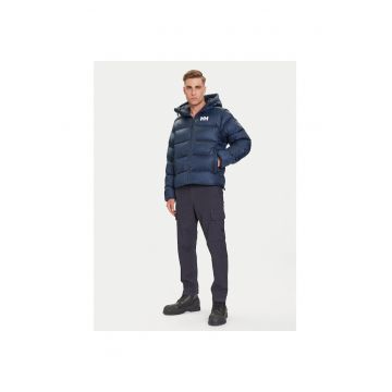 Geaca de iarna barbati -  bleumarin - poliester - fermoar -