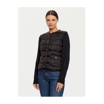 Geaca de puf dama  negru - fabricata din material - Negru