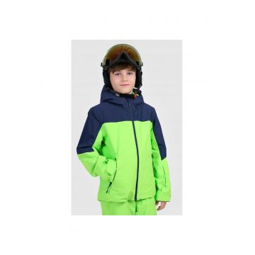 Geaca de schi copii -  verde neon - poliester