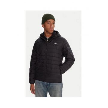 Geaca de tranzitie barbati -  100% nailon reciclat - Negru
