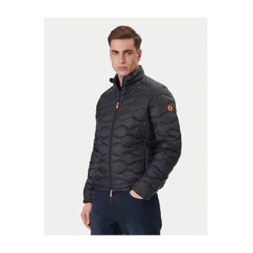 Geaca de tranzitie barbati -  din nylon - negru - fermoar