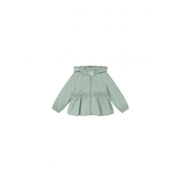 Geaca de tranzitie -  poliester - fermoar - verde