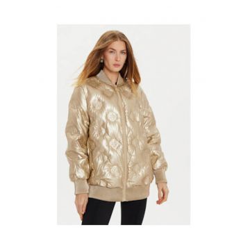Geaca lejera cu model monogram