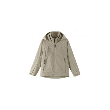 Geaca outdoor copii -  bej - poliester reciclat