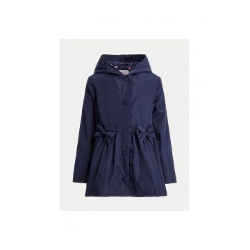Geaca pentru fete -  parka - bleumarin - poliester - Bleumarin