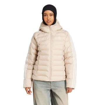 Geaca slim-fit cu vatelina Adicolor - Bej deschis