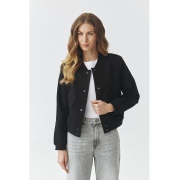 Jacheta cu buzunare cu clapa - Negru stins