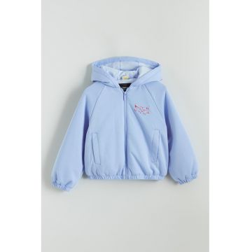 Jacheta cu imprimeu Stitch - Albastru lavanda/Roz pastel