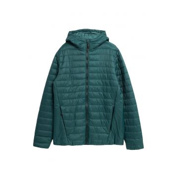 Jacheta de puf barbati  M240 - verde - material clasic -