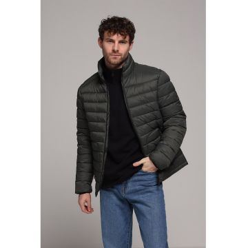 Jacheta matlasata slim fit - Gri inchis