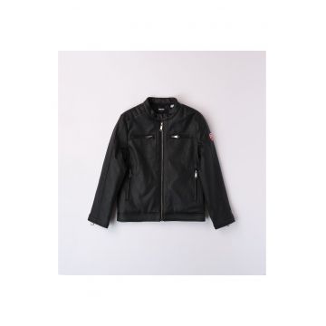Jacheta motociclist  pentru baieti - G.7616 - Negru