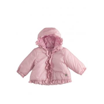 Jacheta reversibila din fas pentru bebe fetite -  4.4166 - Roz - Alb/Roz
