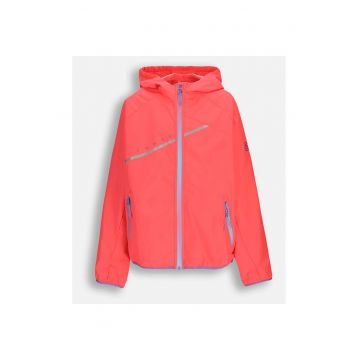 Jacheta sport pentru fete -  WL5152301OWG-007 - impermeabila - poliester - cu gluga - roz