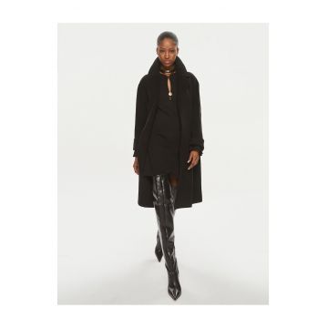 Palton dama -  lana - negru -