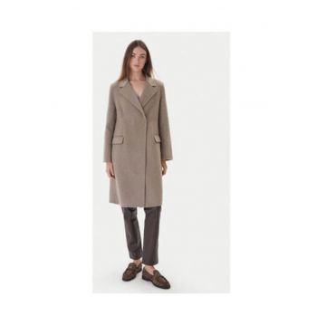 Palton dama -  maro - 50% lana - 50% poliester -
