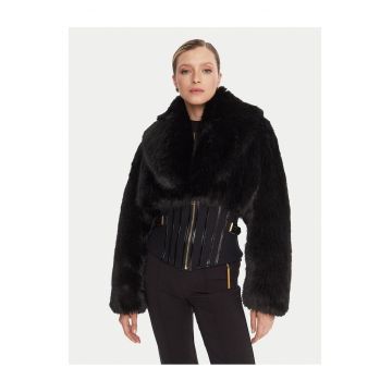 Palton dama  negru - blana