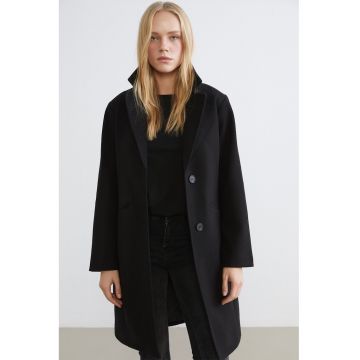 Palton regular-fit - Negru