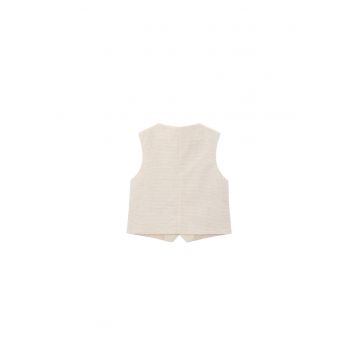 Vesta copii -  bumbac - bej - 90% bumbac 10% in