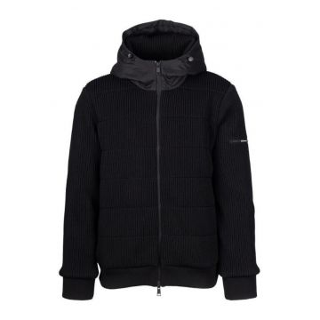 Geaca barbati  MOUNTAIN M JACKET KNIT - Poliester - Negru - Negru