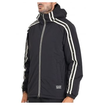 Geaca barbati  TRAIN LOGO SERIES M TAPE JACKET ECO DOWN - Poliester - Negru -