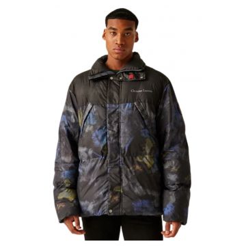 Geaca  Barbegal din puf - neagra - Multicolor