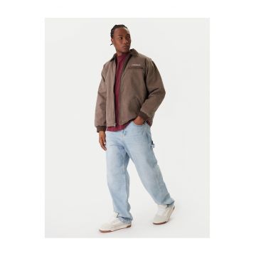 Geaca de blugi barbati  maro - denim