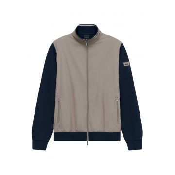 Geaca de tranzitie barbati -  bumbac - bej - exterior 90% bumbac