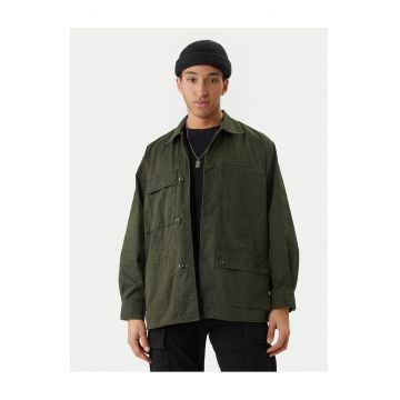 Geaca de tranzitie barbati - G-Star Raw - supradimensionata - verde - bumbac -