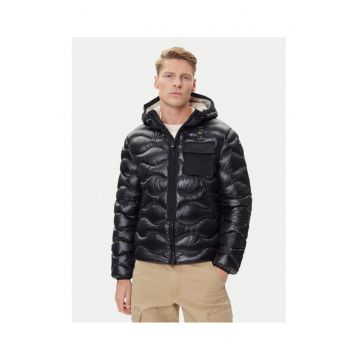 Geaca de tranzitie barbati  negru - material rezistent -