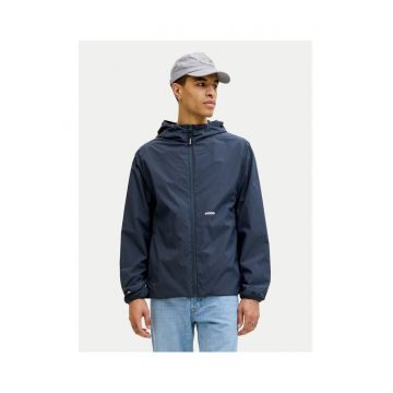 Geaca de vant barbati -  bleumarin - poliester reciclat